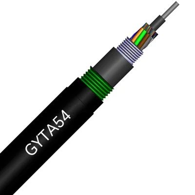 2-864 Çekirdek Anti-Termit Örgülü Gevşek Tüp Çift Kılıflı Fiber Optik Kablo GYTA54